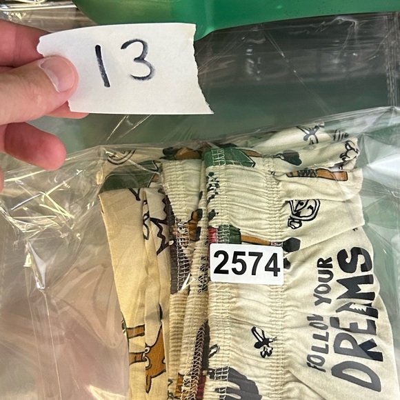 Lazy one Pajama Pants Drawstring Novelty Print Pull on elastic waist M Cotton - Picture 13 of 13